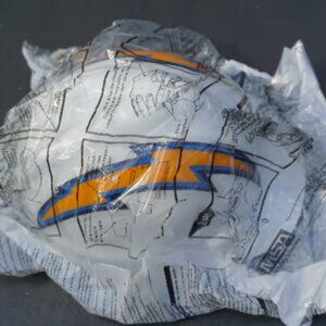 NWT MSA NFL V-Gard Full Brim Hard Hat Los Angeles Chargers